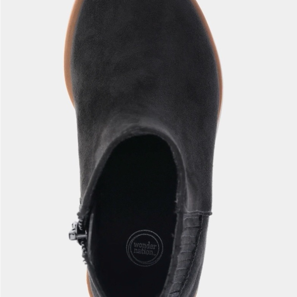 Wonder Nation Black Ankle Boots - Picture 4 of 6